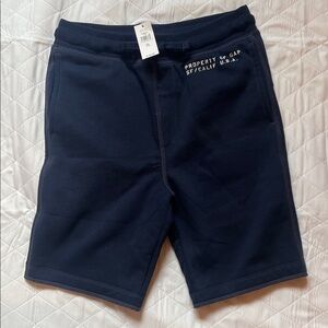 GAP Navy Athletic Knit Shorts with Logo- NWT